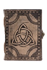 AWG Miscellaneous - Cirkel Triquetra Leren Esoterisch Notitieboek
