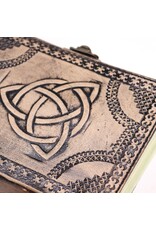 AWG Miscellaneous - Cirkel Triquetra Leren Esoterisch Notitieboek