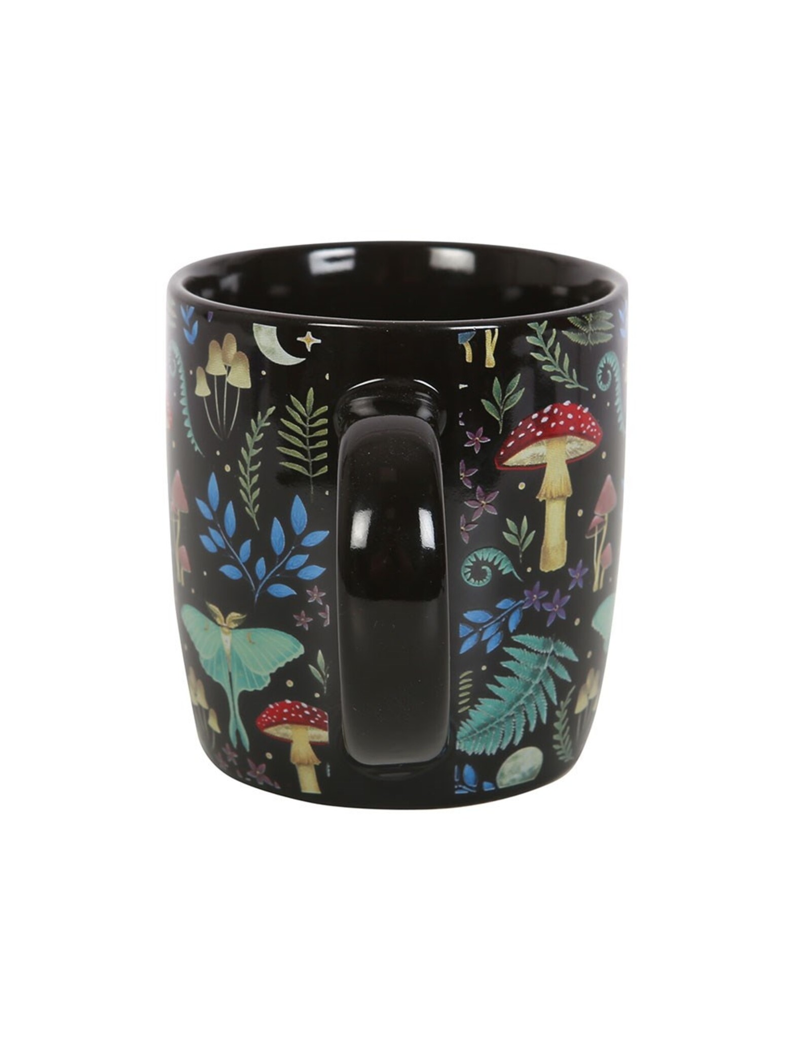 SDW Giftware & Lifestyle - Dark Forest mok met Paddenstoelen en Mot