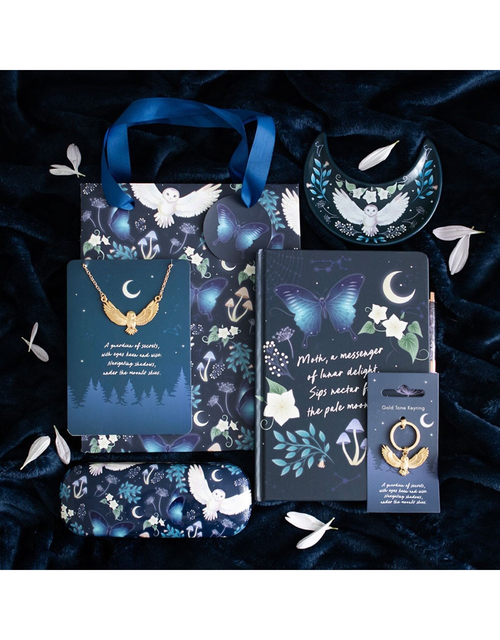 SDW Miscellaneous - Midnight Moth Journal with Amethyst Pen