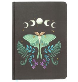 SDW Luna Moth A5 Notebook with Moon Phases