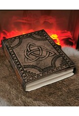 AWG Miscellaneous - Cirkel Triquetra Leren Esoterisch Notitieboek