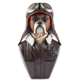 Gifts Amsterdam Pilot Dog bust 49cm