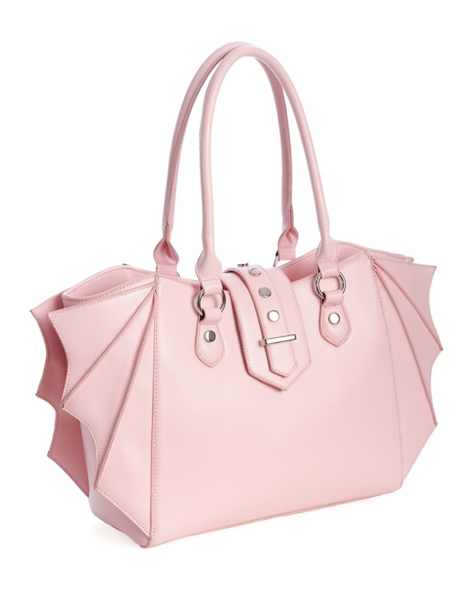 Banned Gothic Tassen Steampunk Tassen - Banned Annabelle Vleermuis Vleugels Schoudertas roze