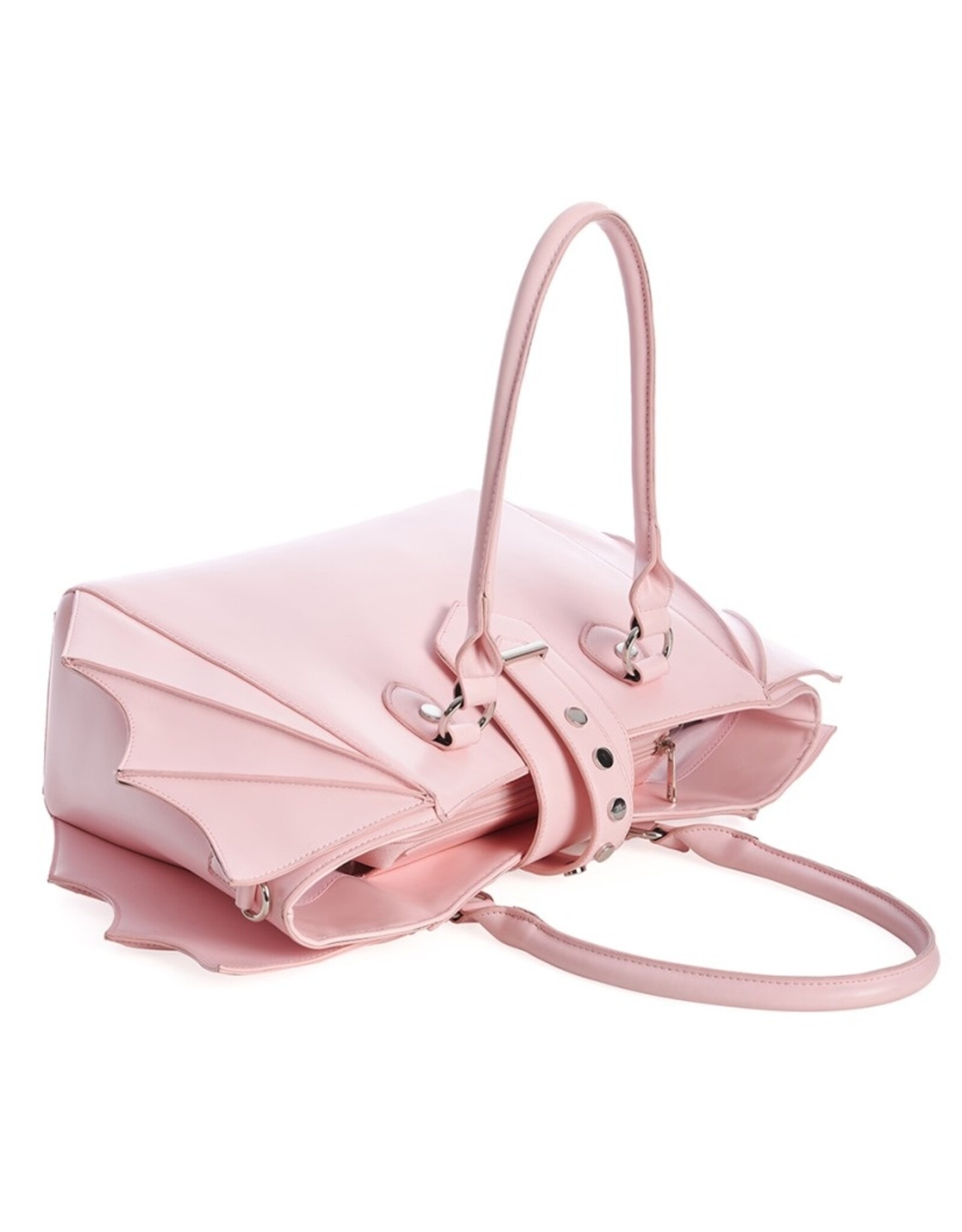 Banned Gothic Tassen Steampunk Tassen - Banned Annabelle Vleermuis Vleugels Schoudertas roze