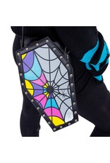 Heartless Gothic bags Steampunk bags - Wednesday Coffin Rainbow Spiderweb bag