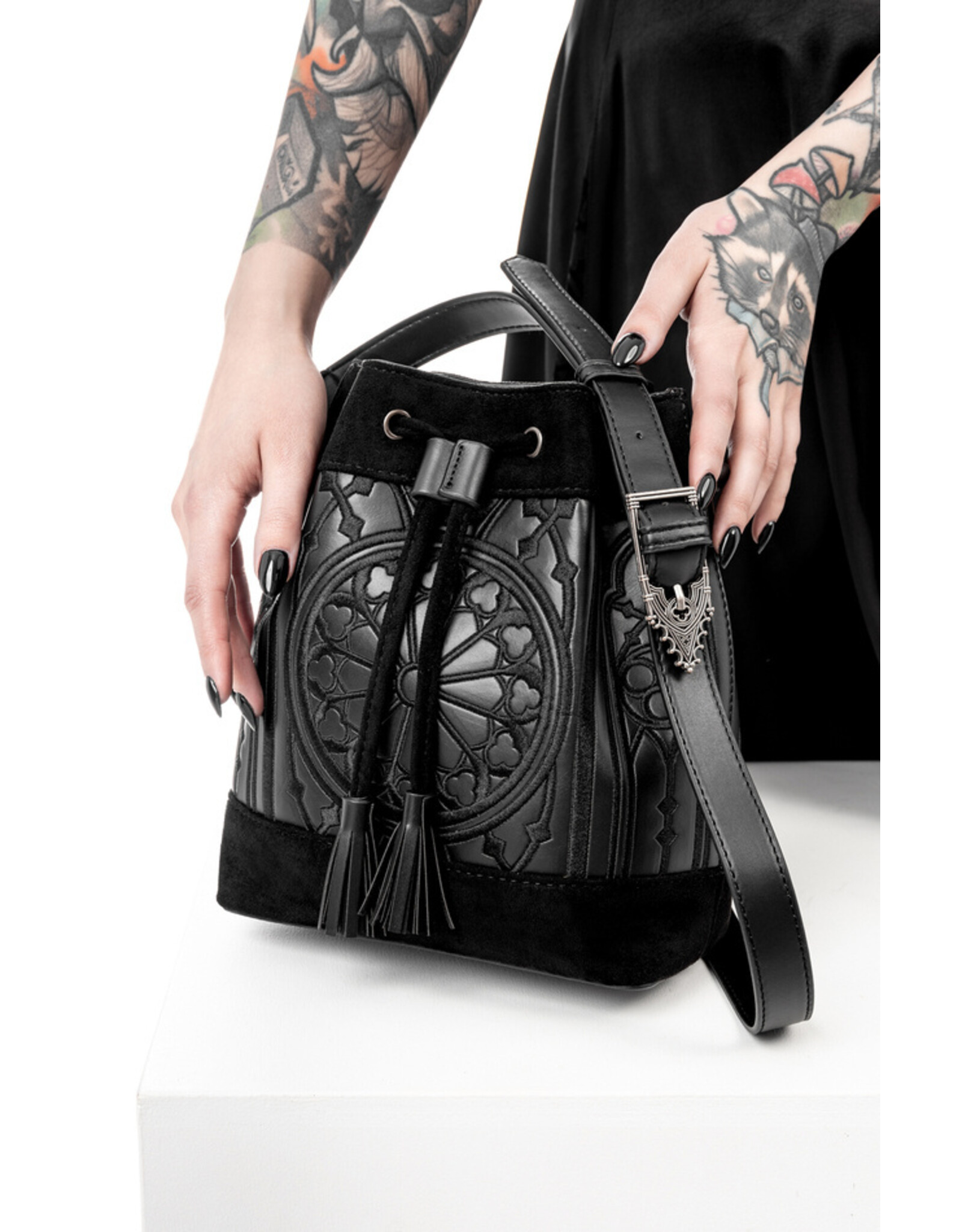 Restyle Gothic tassen Steampunk tassen - Restyle Sanctum Gothic Emmer Tas