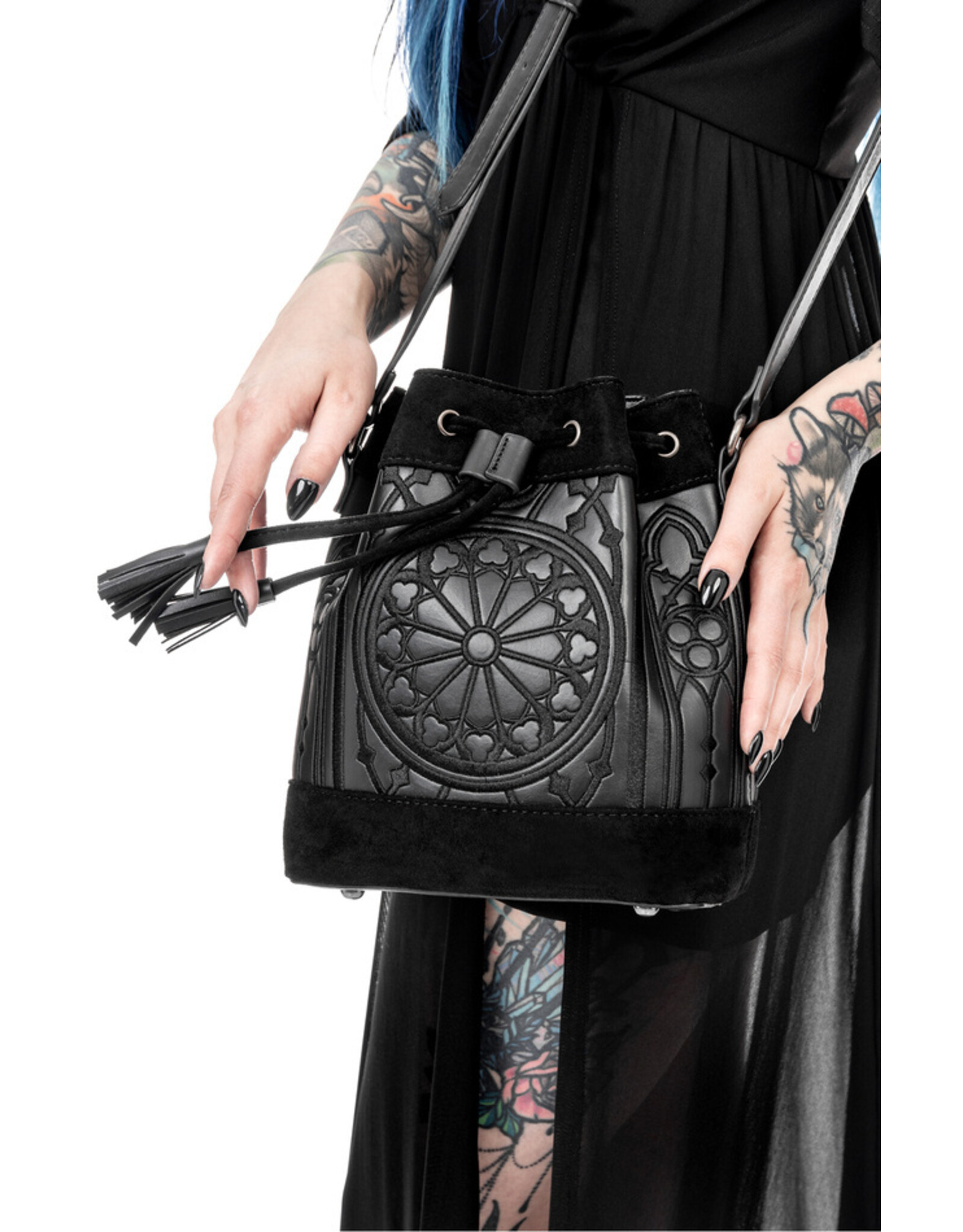 Restyle Gothic bags Steampunk bags - Restyle Sanctum Gothic Bucket Bag