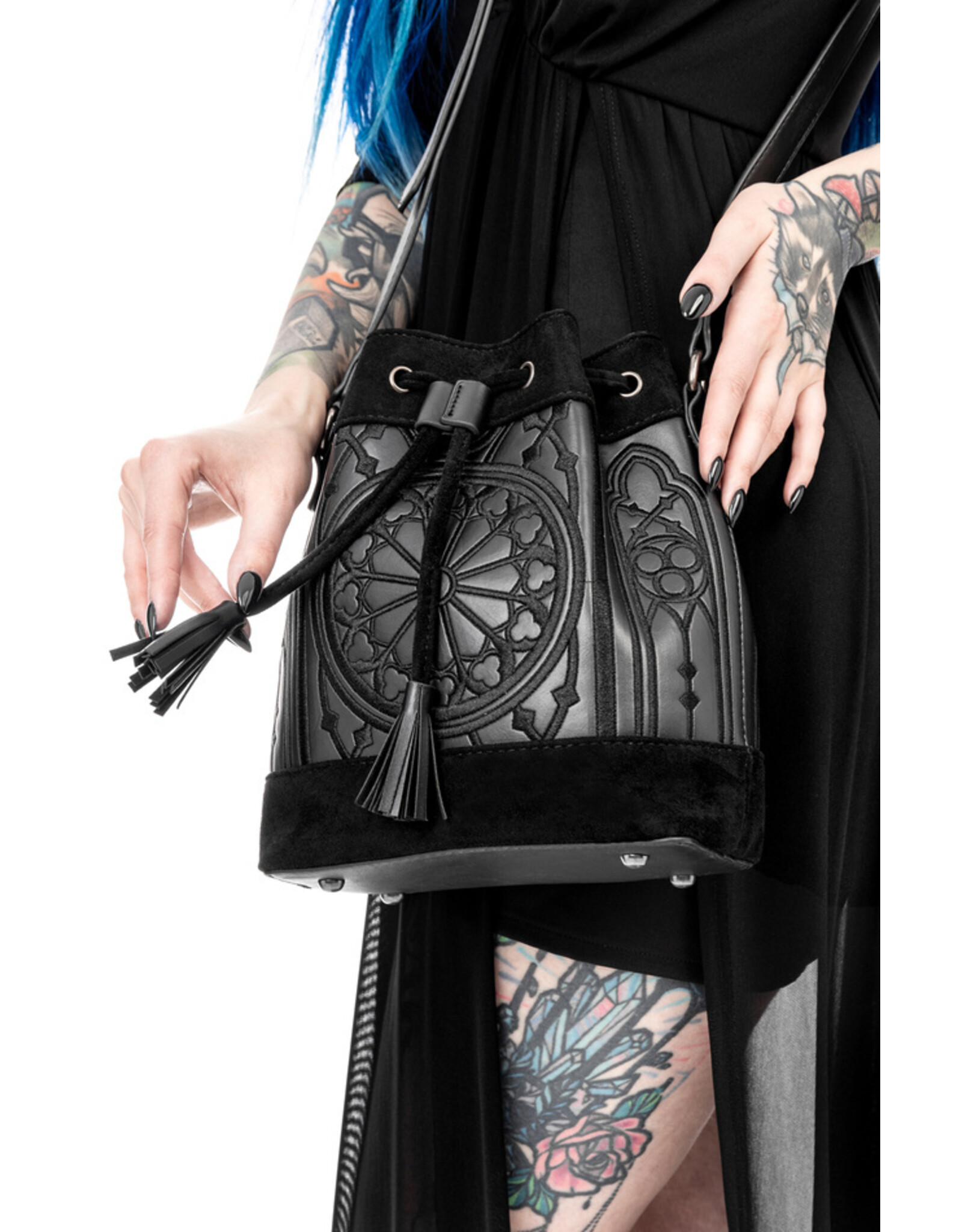 Restyle Gothic bags Steampunk bags - Restyle Sanctum Gothic Bucket Bag