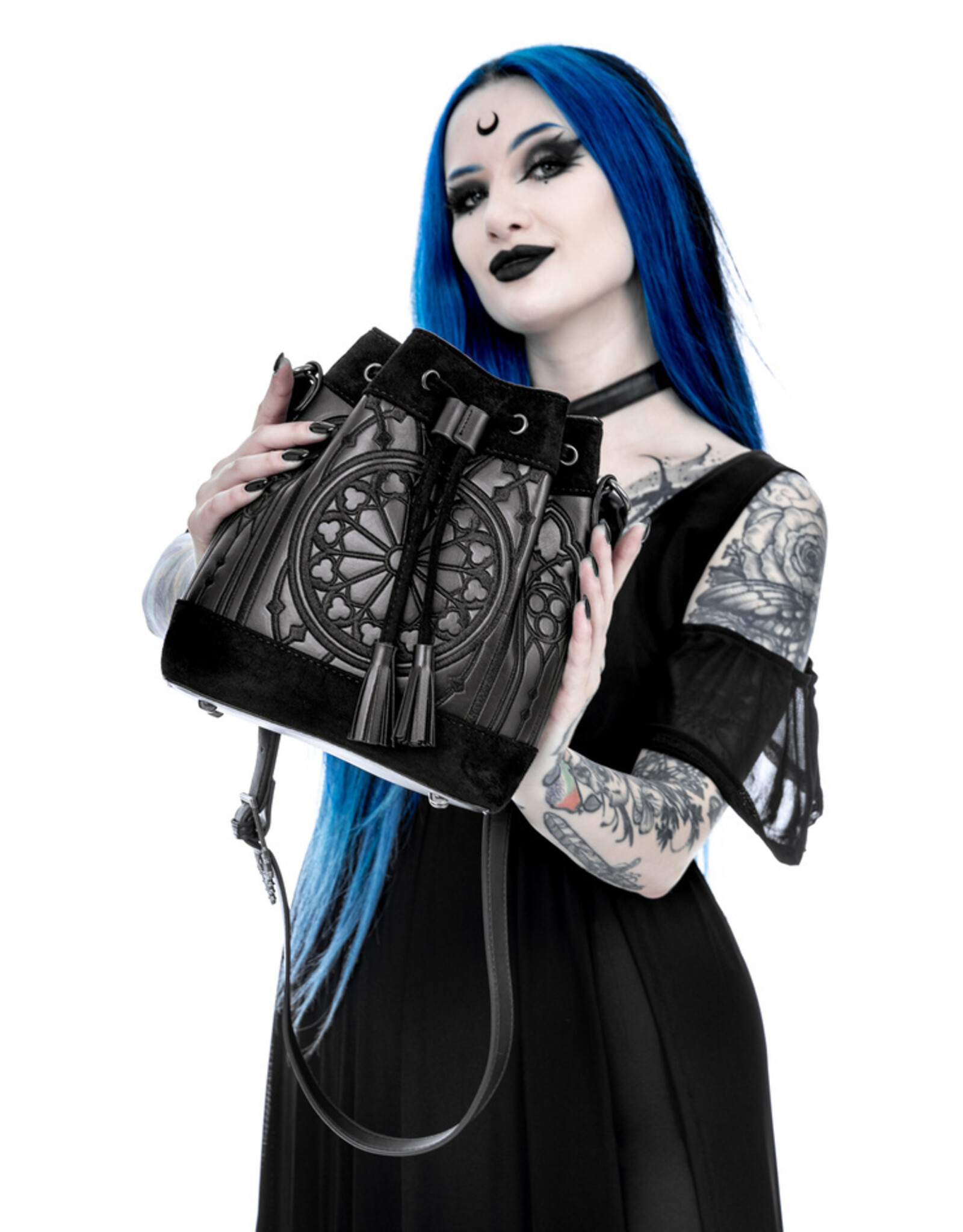 Restyle Gothic tassen Steampunk tassen - Restyle Sanctum Gothic Emmer Tas