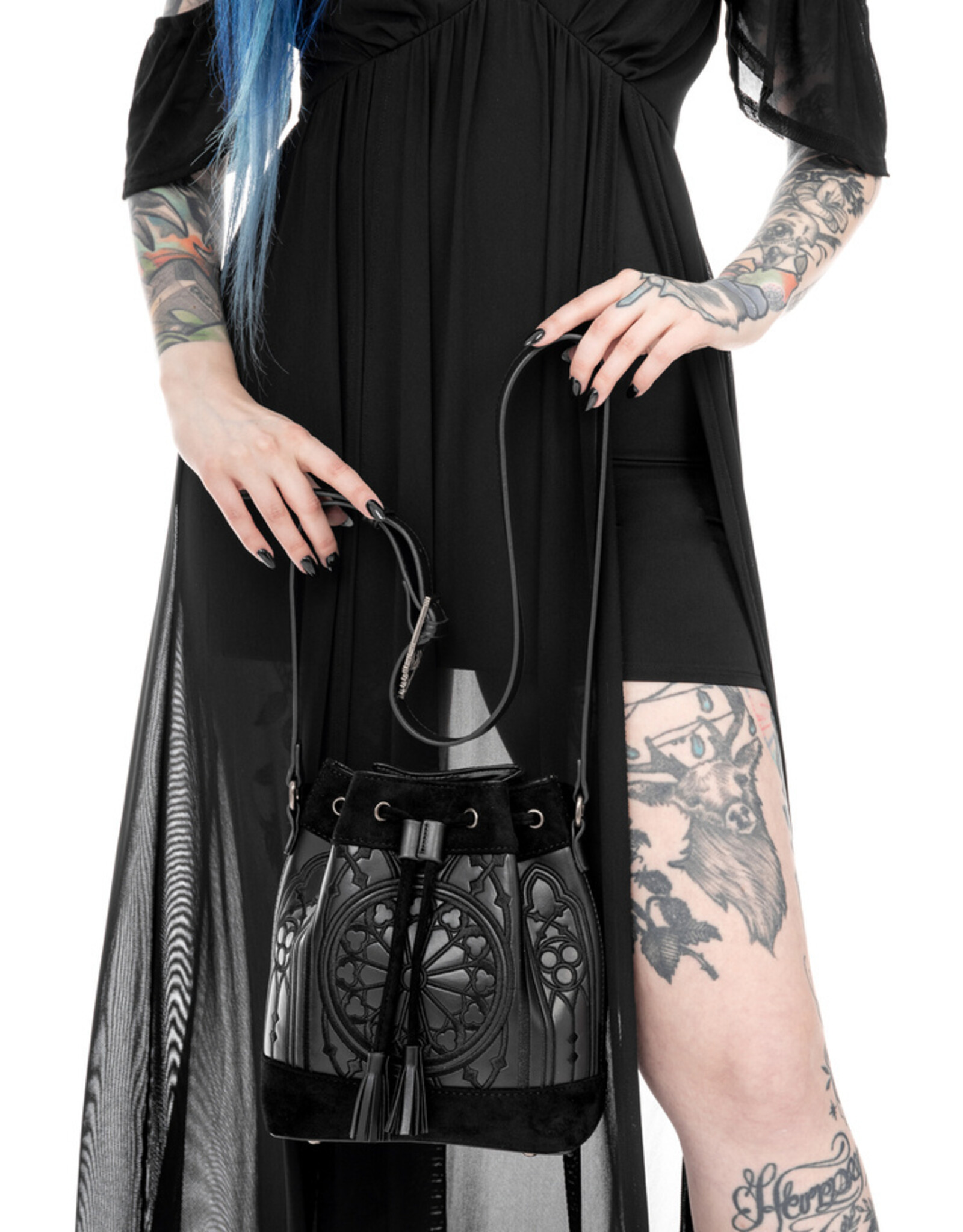 Restyle Gothic bags Steampunk bags - Restyle Sanctum Gothic Bucket Bag