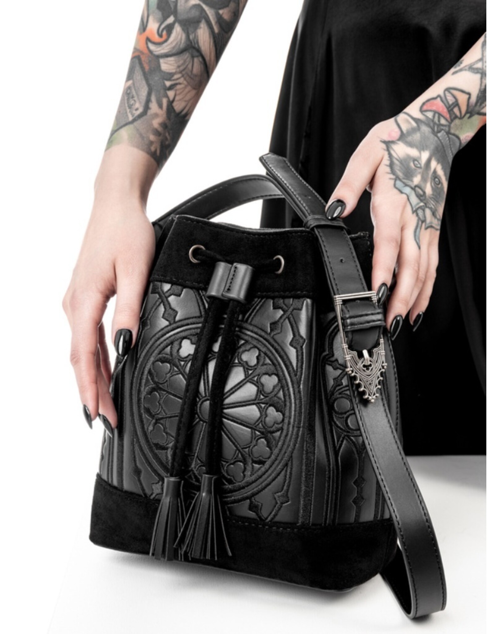 Restyle Gothic tassen Steampunk tassen - Restyle Sanctum Gothic Emmer Tas