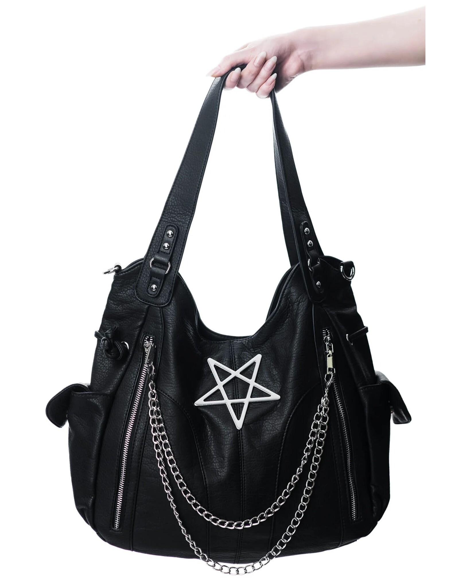 Killstar Killstar tassen en accessoires - Killstar Vexation Handtas met Pentagram
