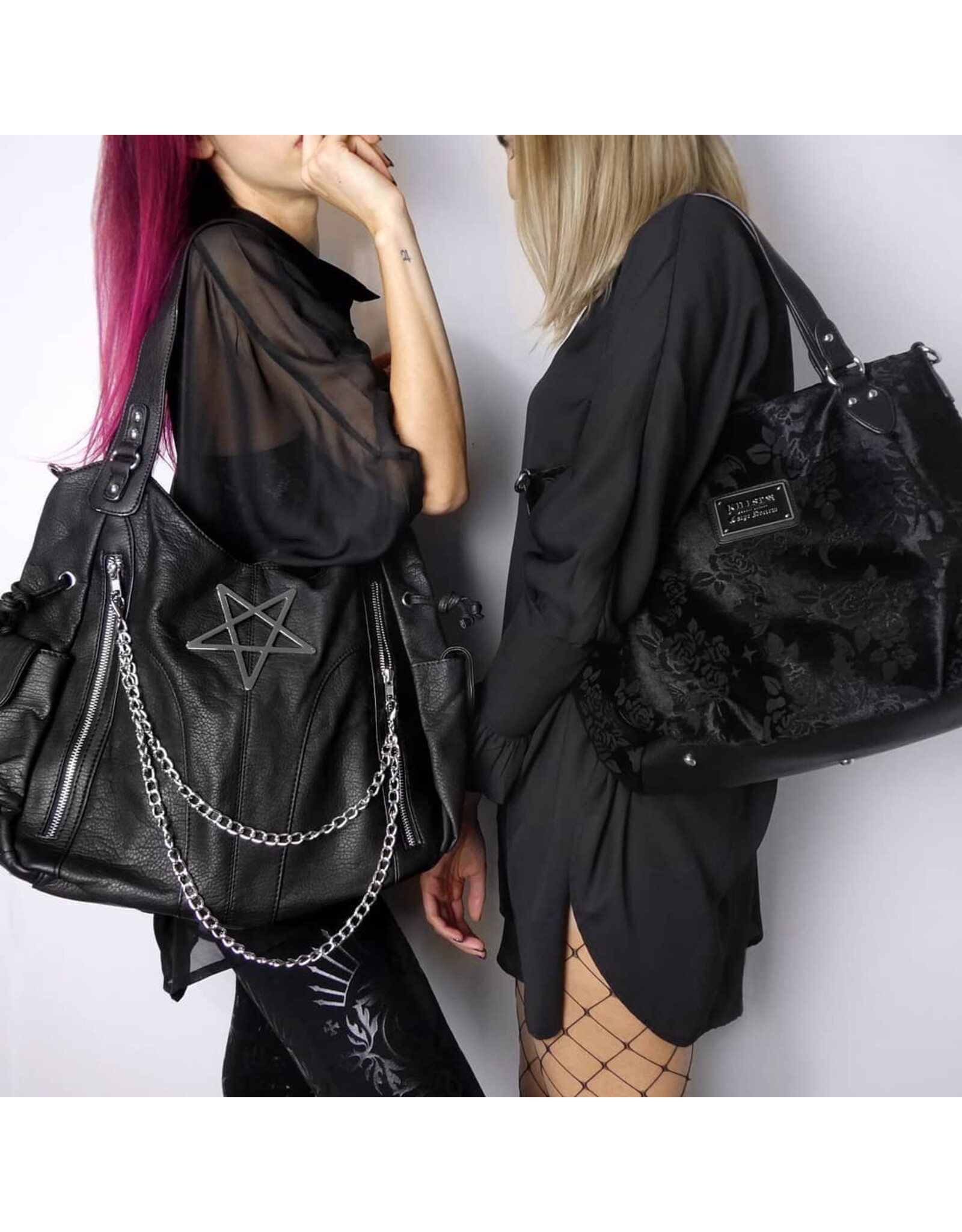 Killstar Killstar tassen en accessoires - Killstar Vexation Handtas met Pentagram