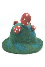 Trukado Miscellaneous - Felt hat "Mushroom Fly Swamp" green-blue
