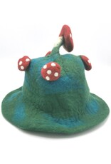 Trukado Miscellaneous - Felt hat "Mushroom Fly Swamp" green-blue