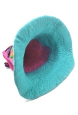 Trukado Miscellaneous - Tovenaarshoed "Pompoen & Paddenstoel" Turquoise-roze