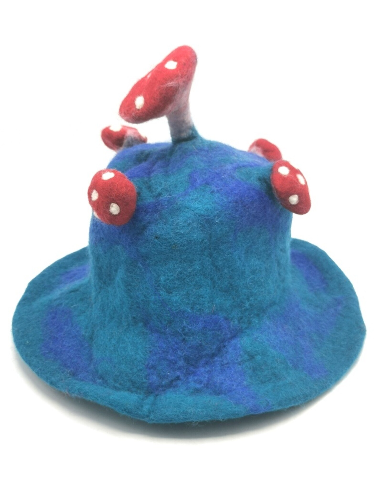 Trukado Miscellaneous - Felt hat - Sauna cap "Mushroom" Blue-green