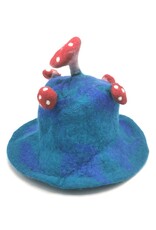 Trukado Miscellaneous - Felt hat - Sauna cap "Mushroom" Blue-green