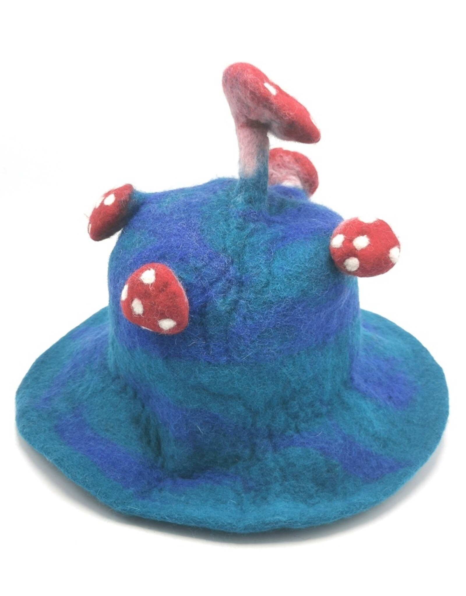 Trukado Miscellaneous - Felt hat - Sauna cap "Mushroom" Blue-green