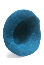 Trukado Miscellaneous - Vilten hoed - Sauna muts Paddenstoel Blauwgroen