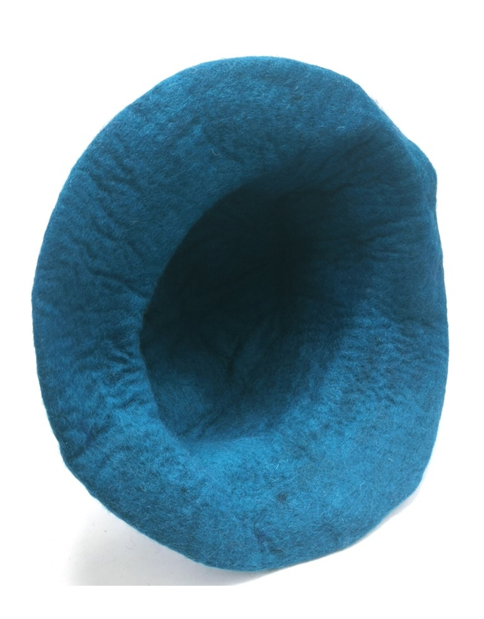 Trukado Miscellaneous - Vilten hoed - Sauna muts Paddenstoel Blauwgroen