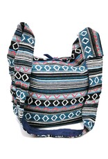 Trukado Modieus - Hobotas Geweven Stof met Etniek Patroon Blauw