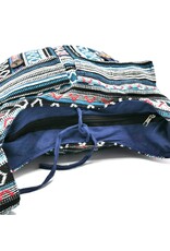 Trukado Modieus - Hobotas Geweven Stof met Etniek Patroon Blauw