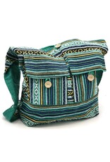 Trukado Fashion bags - Hobo bag Woven Fabric with Ethnic Pattern  Turquoise-green