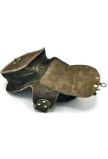 Trukado Small leather bags, cluches and more - Cowhide Hipbag with Shells and Vintage Hook Indian
