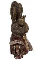 C&E Giftware Figurines Collectables - Decorative Statue Rabbit with Crown Bust 40cm