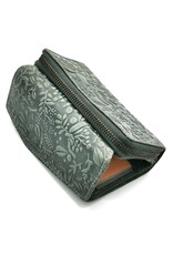 Hillburry Leather Wallets - Hillburry Flap Wallet with Embossed Leaves