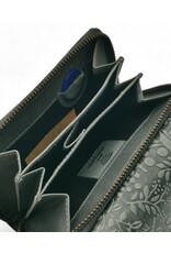 Hillburry Leather Wallets - Hillburry Flap Wallet with Embossed Leaves
