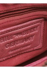 HillBurry Leren tassen - Hillburry Schoudertas-Clutch met vakjes Gewassen Leer roze