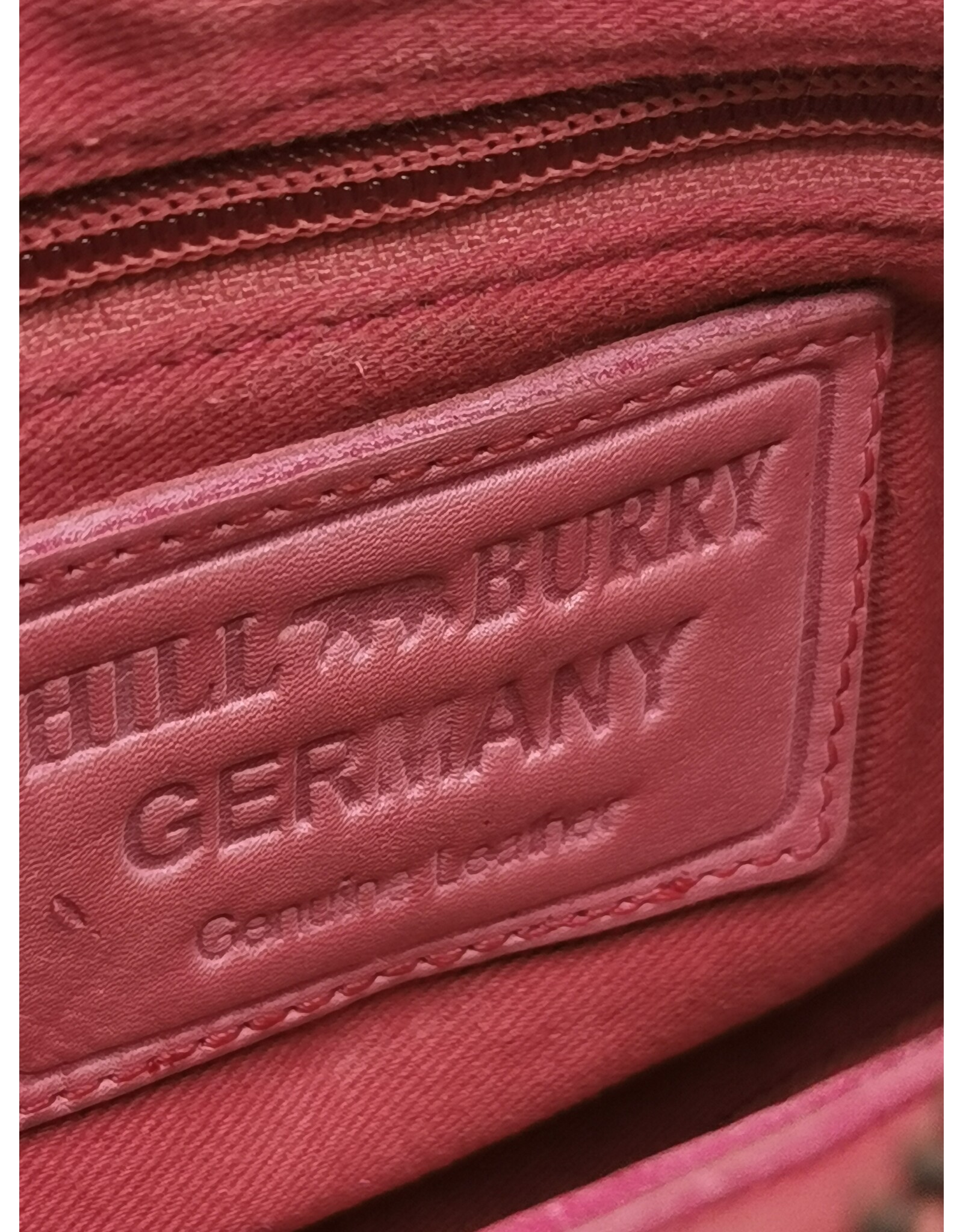 HillBurry Leren tassen - Hillburry Schoudertas-Clutch met vakjes Gewassen Leer roze