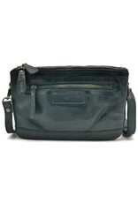 HillBurry Leather bags - Hillburry Shoulder Bag-Clutch with compartements Washed Leather black