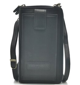 HillBurry HillBurry Phone Bag Wallet Double Zipper Large black