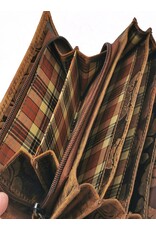 Trukado Leren Portemonnees - Leren Portemonnee met reliëf Rozen large