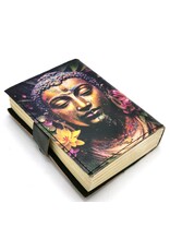ONK Miscellaneous -   Leren Notitieboek Boeddha & Lotus 15x11cm