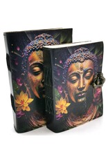 ONK Miscellaneous - Leather Journal Buddha & Lotus 18x13cm
