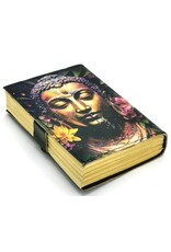ONK Miscellaneous - Leather Journal Buddha & Lotus 18x13cm