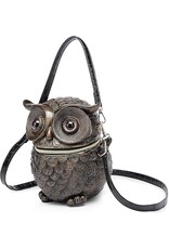 Magic Bags Fantasy bags - Owl Handbag Unique 3D design Hard Molded Copper