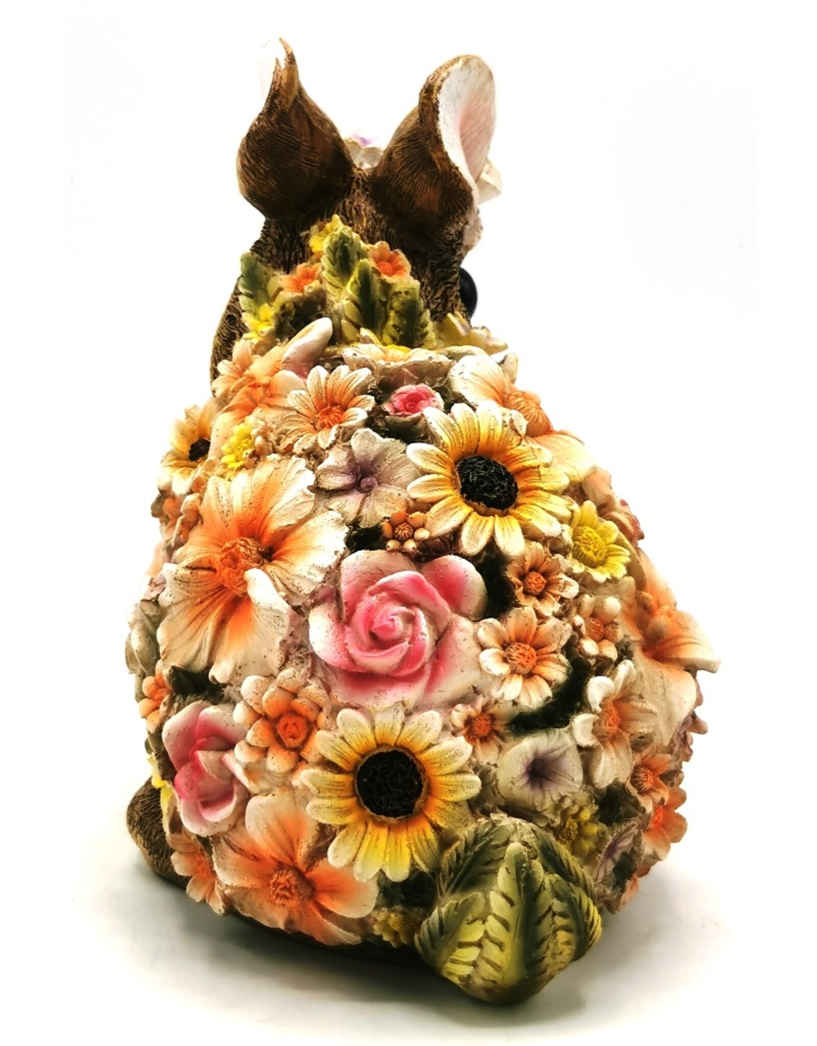 Trukado Giftware & Lifestyle -  Dwarf Rabbit Flower Power Flower Rabbit figurine