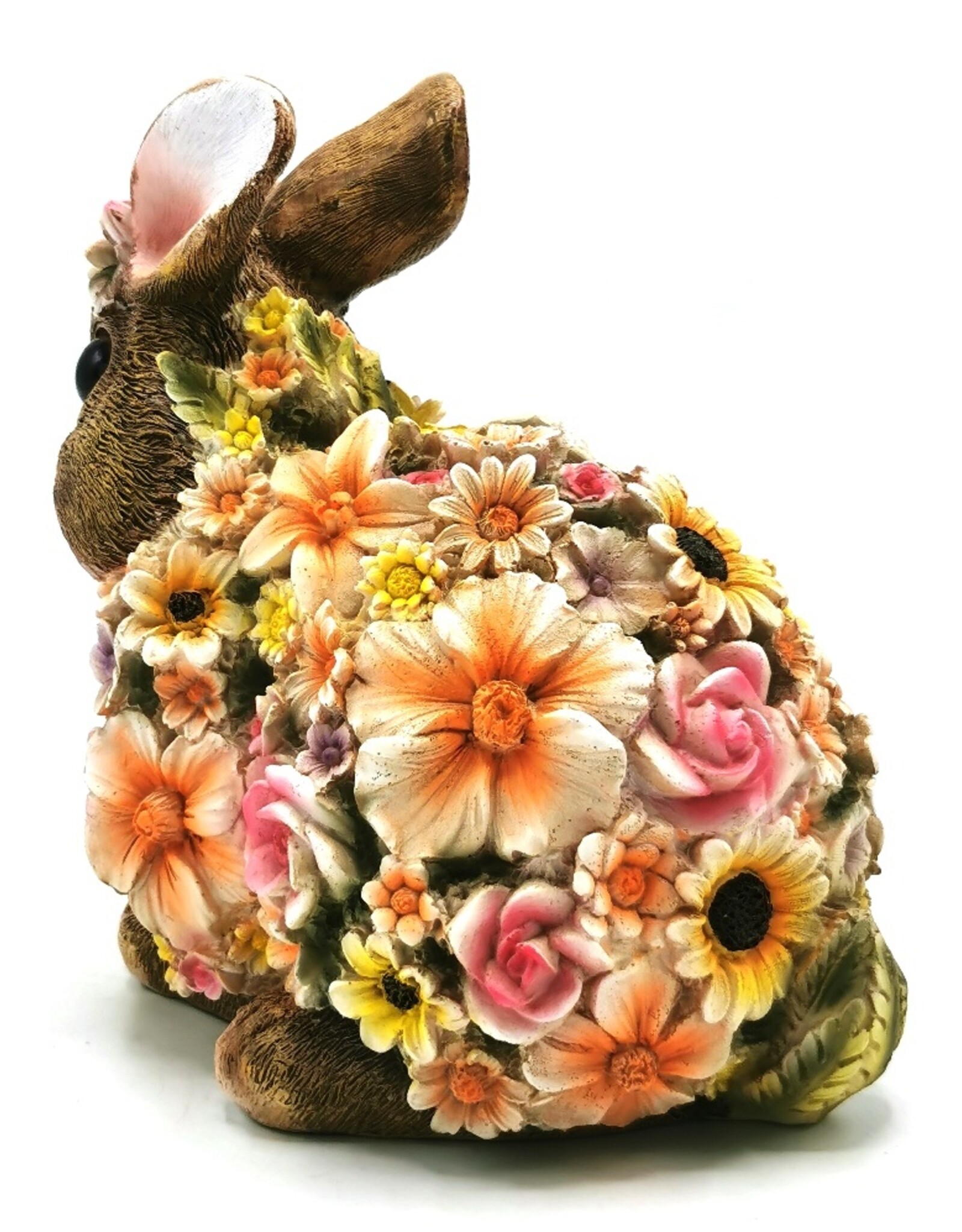 Trukado Giftware & Lifestyle -  Dwarf Rabbit Flower Power Flower Rabbit figurine
