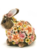 Trukado Giftware & Lifestyle -  Dwarf Rabbit Flower Power Flower Rabbit figurine