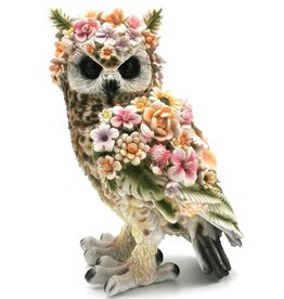 Trukado Owl Flower Power Flower Owl figurine