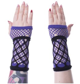 Poizen Industries Poizen Industries RUBY Mesh Gloves Black-Purple