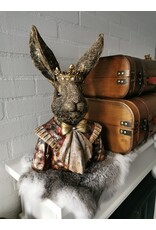 C&E Giftware Figurines Collectables - Decorative Statue Rabbit with Crown Bust 40cm