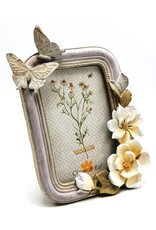 C&E Miscellaneous -   Photoframe Butterflies and Magnolias Art Deco lilac