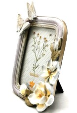 C&E Miscellaneous -   Photoframe Butterflies and Magnolias Art Deco lilac